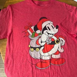 Disney Micky Mouse Christmas Santa Tshirt